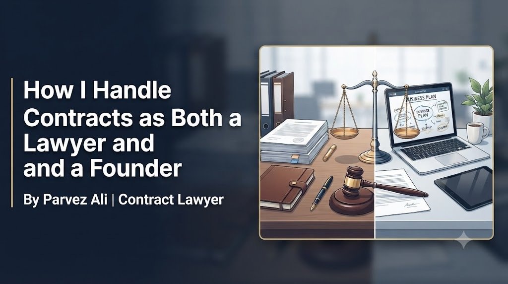 How I handle contracts as both a lawyer and a founder – dual perspective on drafting agreements
