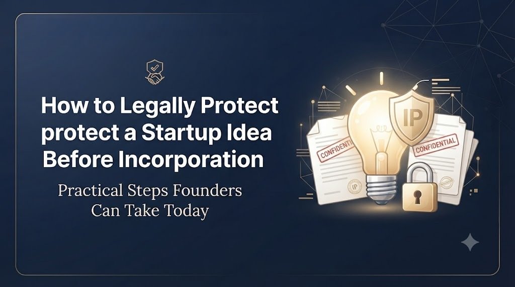 How to legally protect a startup idea before incorporation – NDAs, documentation, trademarks, patents and IP ownership