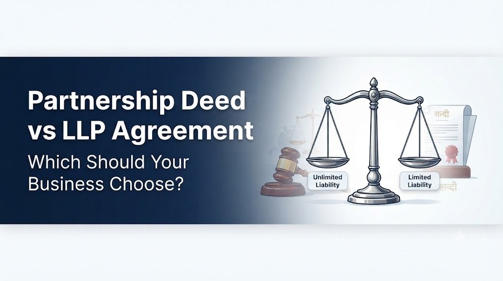 Partnership Deed vs LLP Agreement in India – key differences in liability, registration and business structure