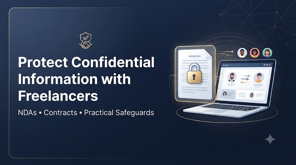How to protect confidential information when working with freelancers and contractors – NDAs, service agreements and practical steps
