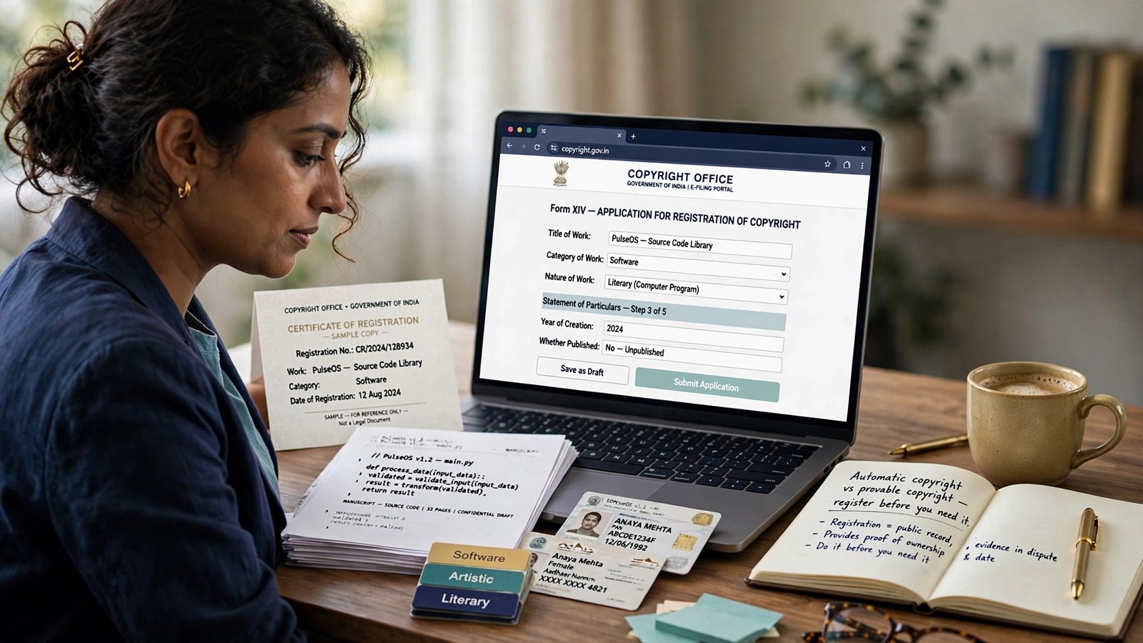 Copyright Registration in India – Process, Fees, and Documents Explained