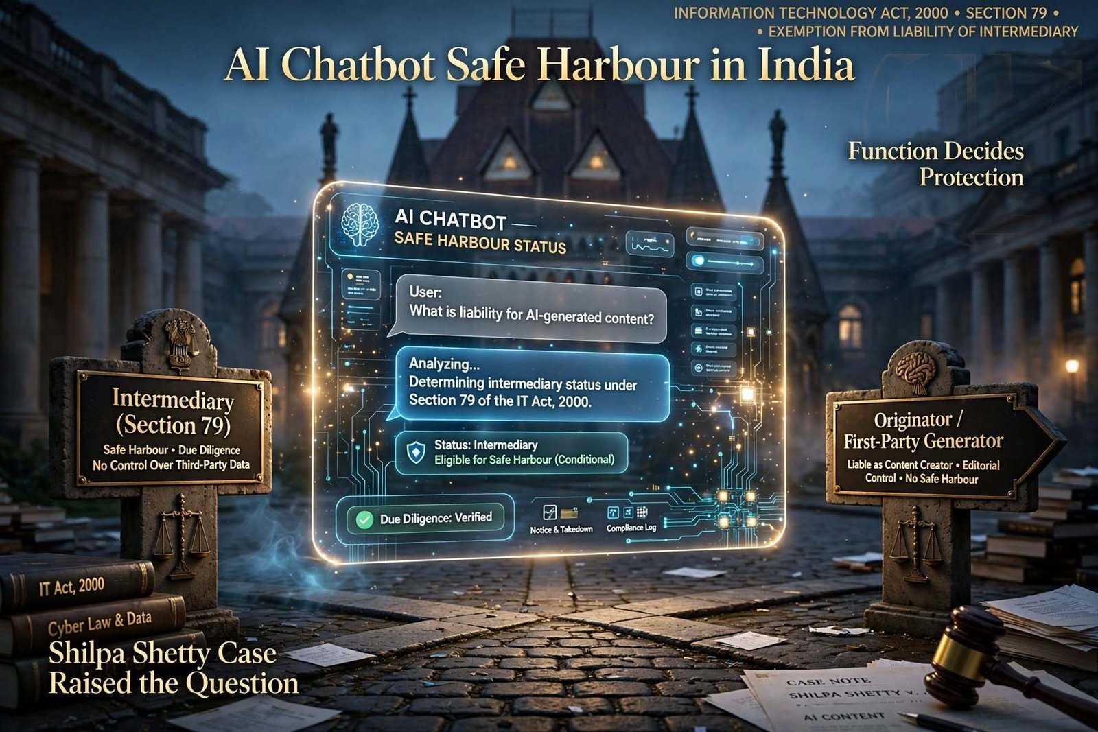 AI Chatbot Safe Harbour in India: Can a Chatbot Claim Intermediary Protection?