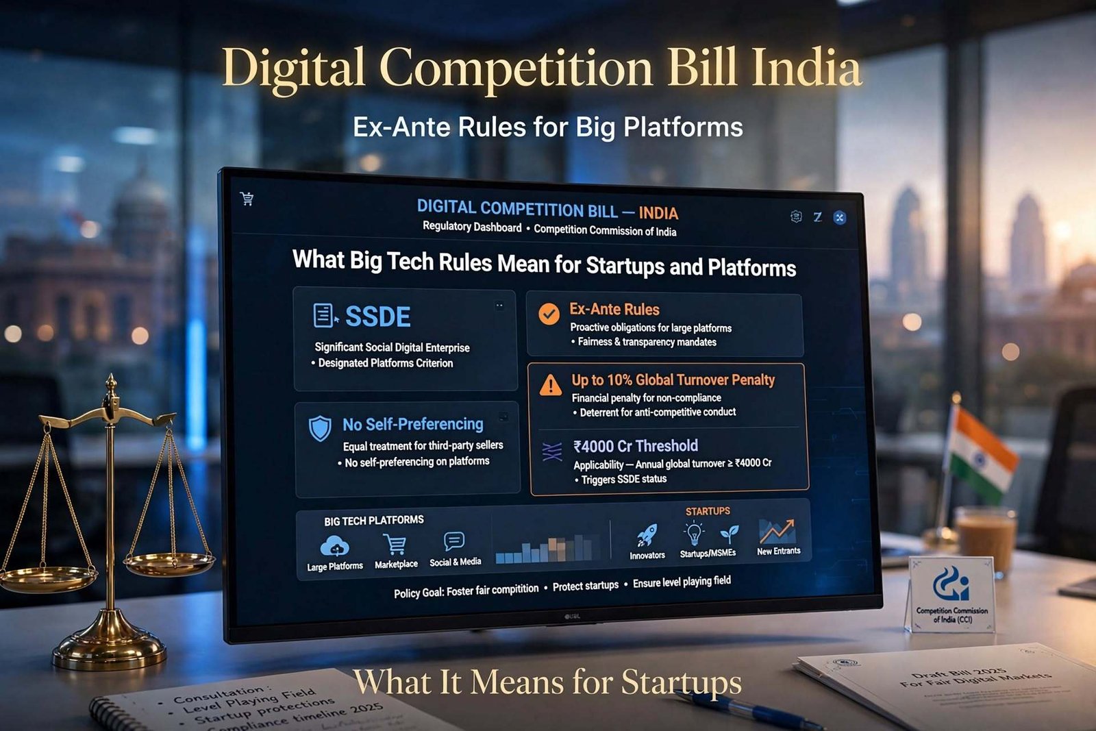 Digital Competition Bill India: What Big Tech Rules Mean for Startups and Platforms